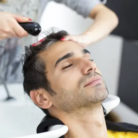 Patient hair preparation before DHI procedure